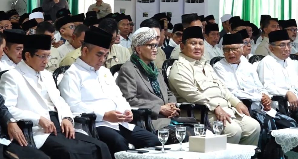 Presiden Prabowo hadir pada acara penutupan Musyawarah Nasional (Munas) Alim Ulama dan Konferensi Besar (Konbes) Nahdlatul Ulama (NU) 2026 di Institut Agama Islam Syaichona Mohammad Cholil, Kabupaten Bangkalan, Selasa (23/6/2026). Foto : Ist