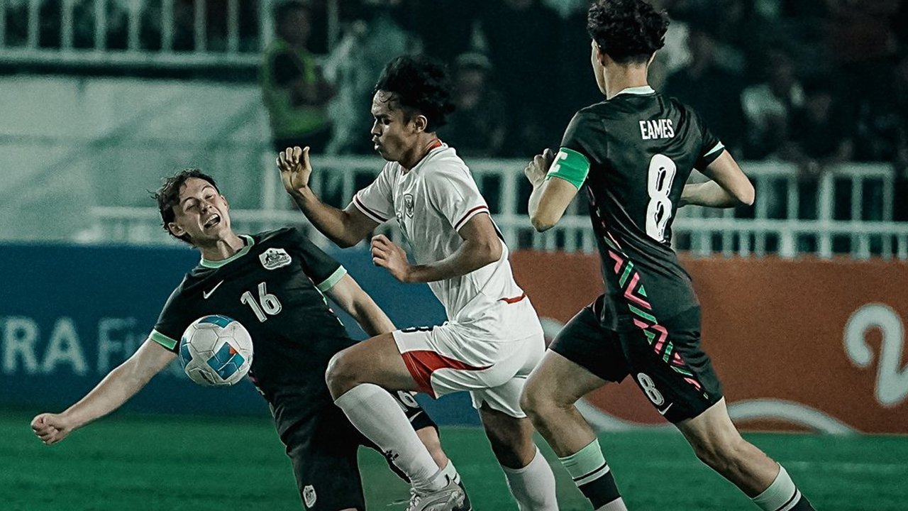 Laga Timnas U-19 kalah dramatis dari Skuad Australia 1-0. Foto : Ist