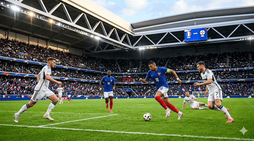 Laga Prancis vs Irlandia Utara dimenangkan Prancis dengan skor 3-1. Foto : Ist