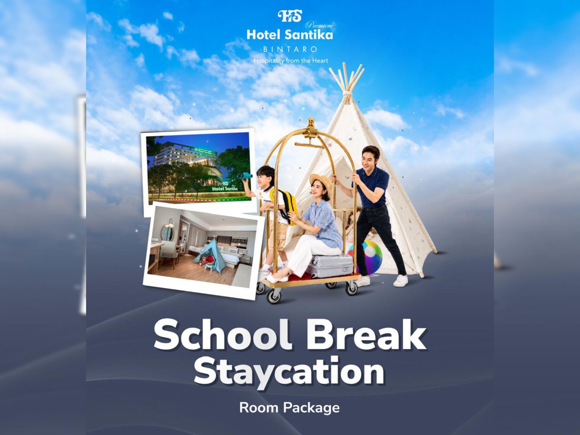 Hotel Santika Premiere Bintaro menghadirkan paket spesial bertajuk "School Break Staycation". (Ist)