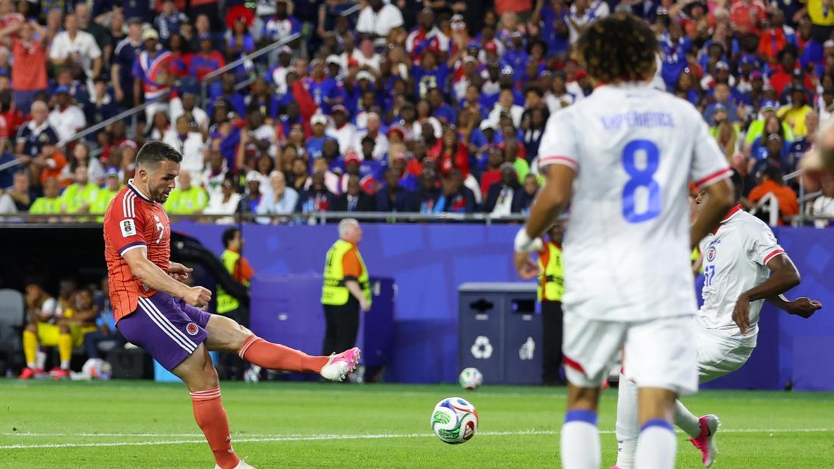 Laga Skotlandia sukses tundukkan Haiti 1-0. Foto : Ist