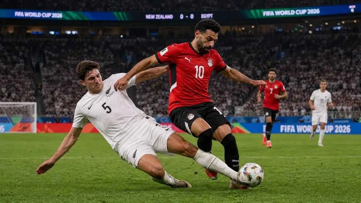 Laga Mesir vs Selandia Baru dimenangkan Mesir dengan skor 3-1. Foto : Ist