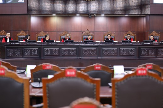 Suasana sidang di MK. Foto : Ist