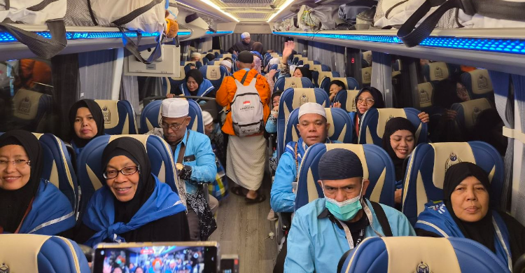 Jamsah Haji kloter pertama siap kembali ke tanah air dari Bandara Jeddah. Foto : Ist