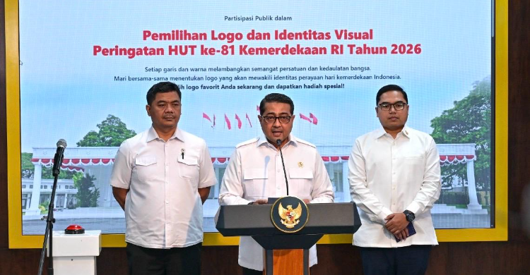 Peluncuran logo 81 tahun HUT RI oleh Kementerian Ekonomi Kreatif (Kemenekraf), Kementerian Sekretariat Negara (Kemensetneg), dan Badan Komunikasi Pemerintah (Bakom RI), Rabu (24/6/2026). Foto : Ist