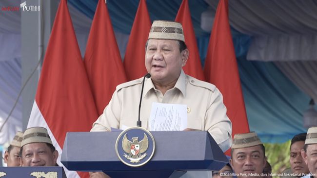 Presiden Prabowo pada acara Puncak Pekan Nasional (PENAS) Petani dan Nelayan XVII di Kabupaten Gorontalo, Rabu (24/6/2026). Foto : Ist