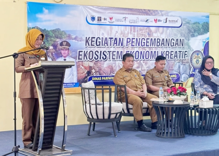 Sosialisasi Hak Kekayaan Intelektual untuk Pelaku Ekraf di Kabupaten Pandeglang, yang digelar di salah satu hotel di Pandeglang, Selasa (30/6/2026).(Istimewa)