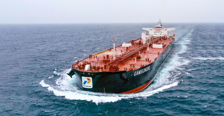 Kapal Tanker Pertamina berhasil keluar dari Selat Hormuz. Foto : Ist