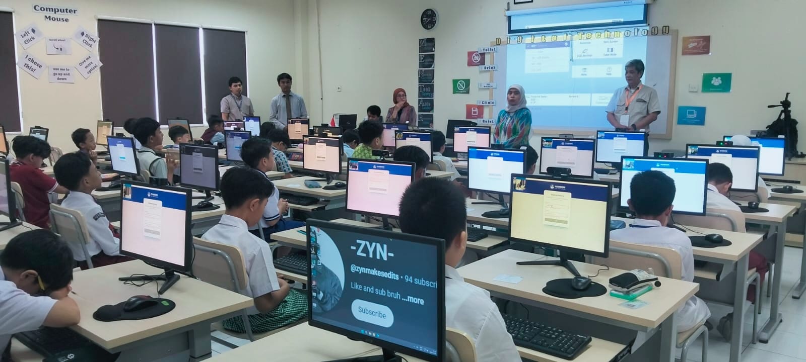 OLIMPIADE. Suasana saat puluhan siswa Tangael tengah mengikuti seleksi OSN tingkat Provinsi Banten.