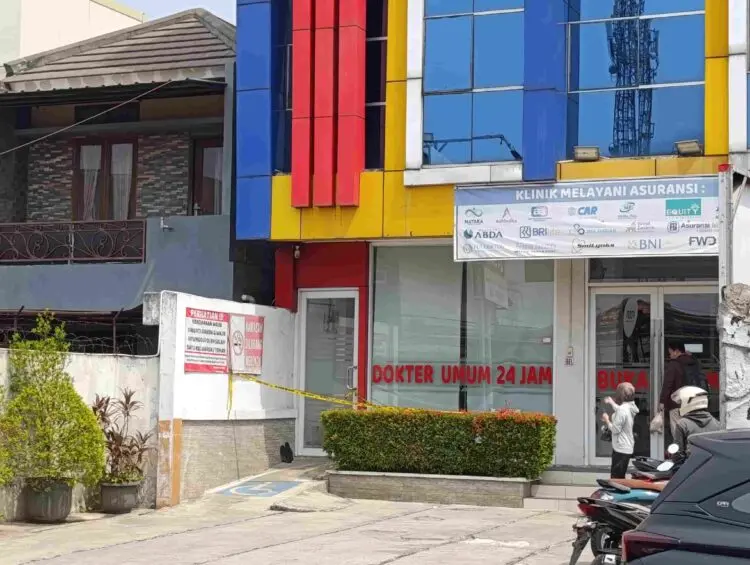 TKP ditemukannya bayi yang dibuang di daerah Pondok Aren. Foto : Ist