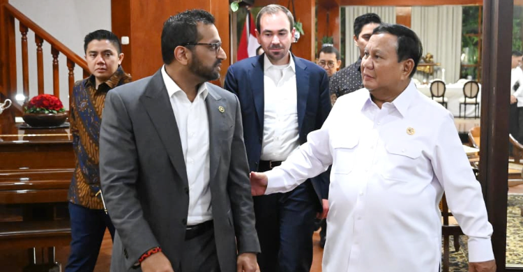 Presiden Prabowo menerima Direktur Federal Bureau of Investigation (FBI) Amerika Serikat, Kash Patel, di kediamannya. Foto : Ist