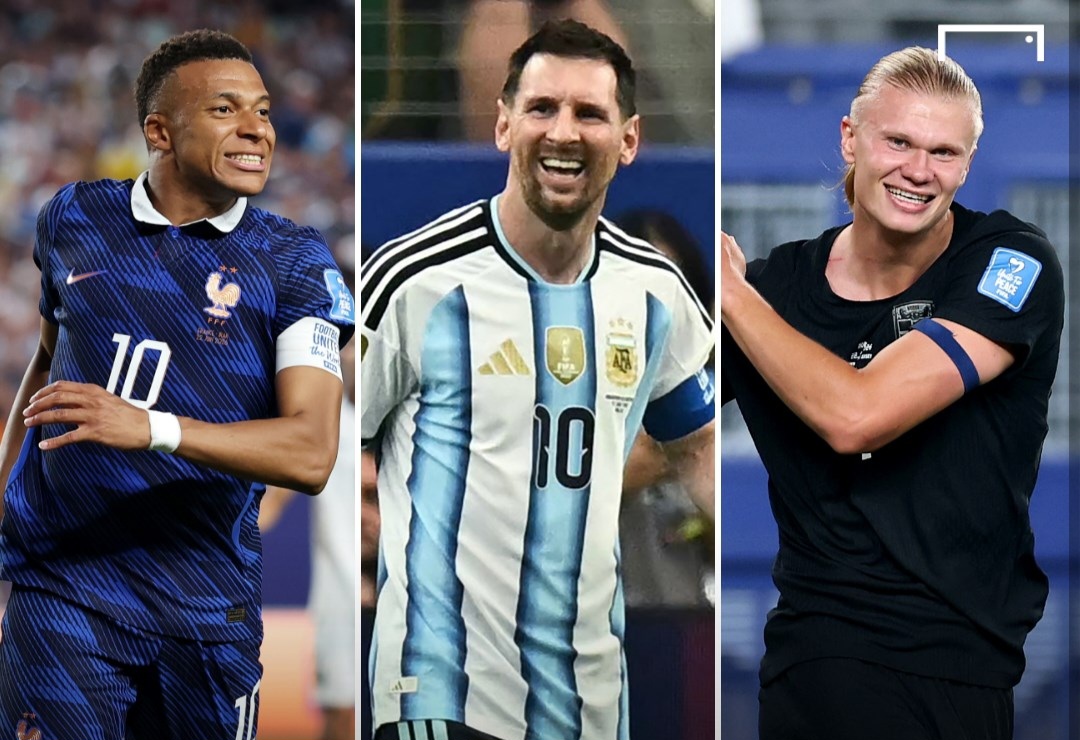 Koleksi sementara 3 gol, Mbappe, Messi dan Haaland di Piala Dunia 2026. Foto : Ist
