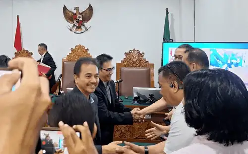 Roy Suryo di PN Jakarta Selatan. Foto : Ist