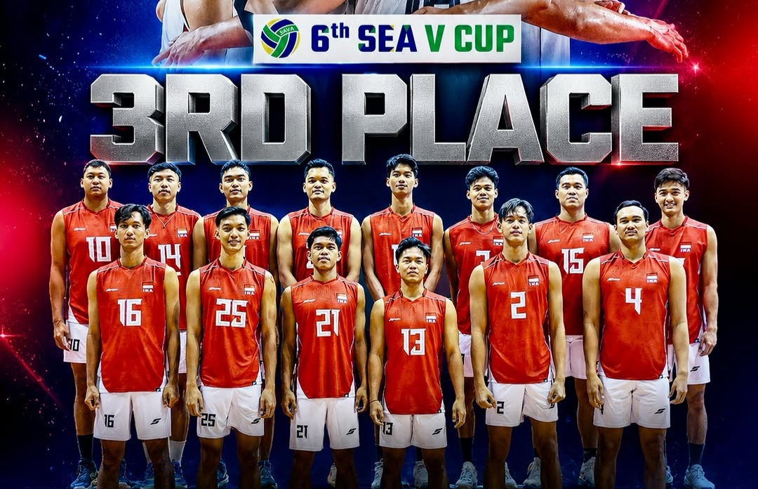 Timnas Bola Voli Indonesia juara 3 SEA V Cup 2026. Foto : IG