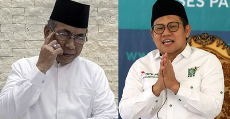 Ketua Umum PBNU Yahya Cholil Staquf (kiri) dan Ketua Umum PKB Muhaimin Iskandar (kanan). Foto : Ist
