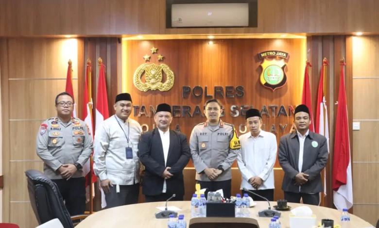KOLABORASI - Kapolres Tangsel bangun kalibrasi bersama forum pondok pesantren Kota Tangsel.