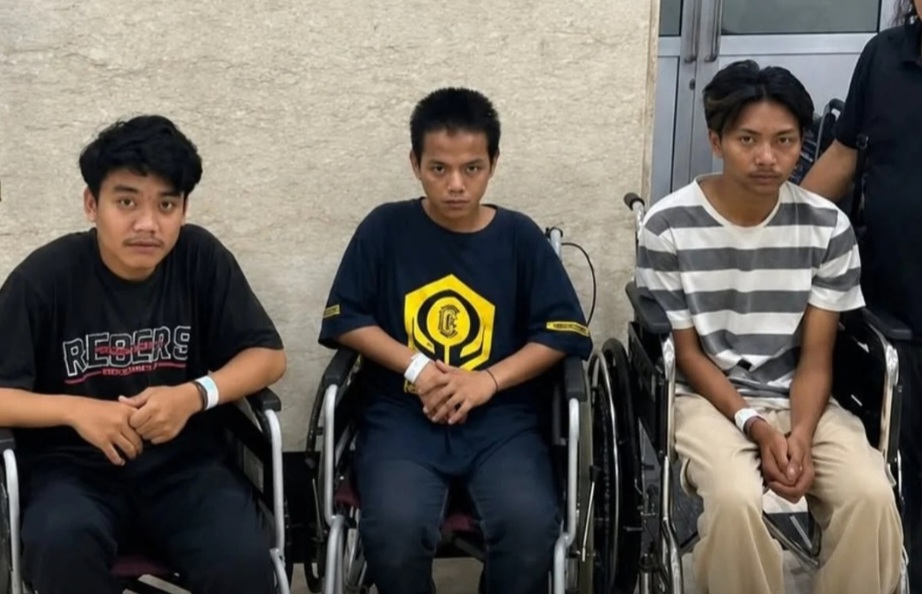 Ketiga pekerja percetakan yang disekap di kawasan Senen. Foto : IG