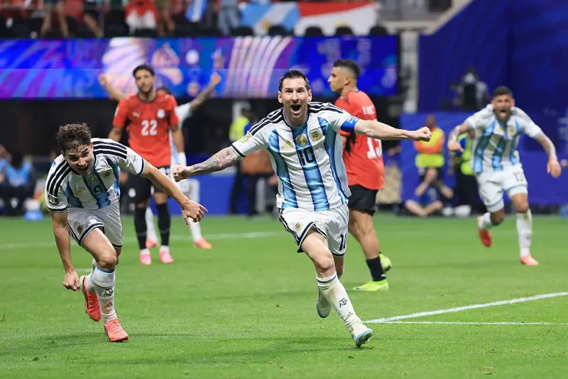 Bomber Timnas Argentina Messi kini sudah mencetak 8 gol berpeluang raih sepatu emas Piala Dunia 2026. Foto : Ist