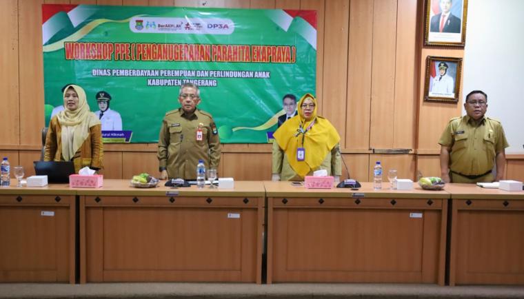 Dinas Pemberdayaan Perempuan dan Perlindungan Anak (DPPPA) Kabupaten Tangerang menggelar Workshop Penghargaan Parahita Ekapraya (PPE). Foto ::Ist