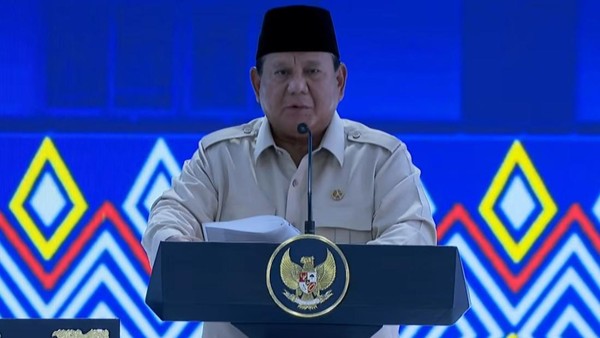 Presiden Prabowo pada peresmian Bendungan Meninting di Kabupaten Lombok Barat, Nusa Tenggara Barat (NTB), Jumat (10/7/2026). Foto : Ist