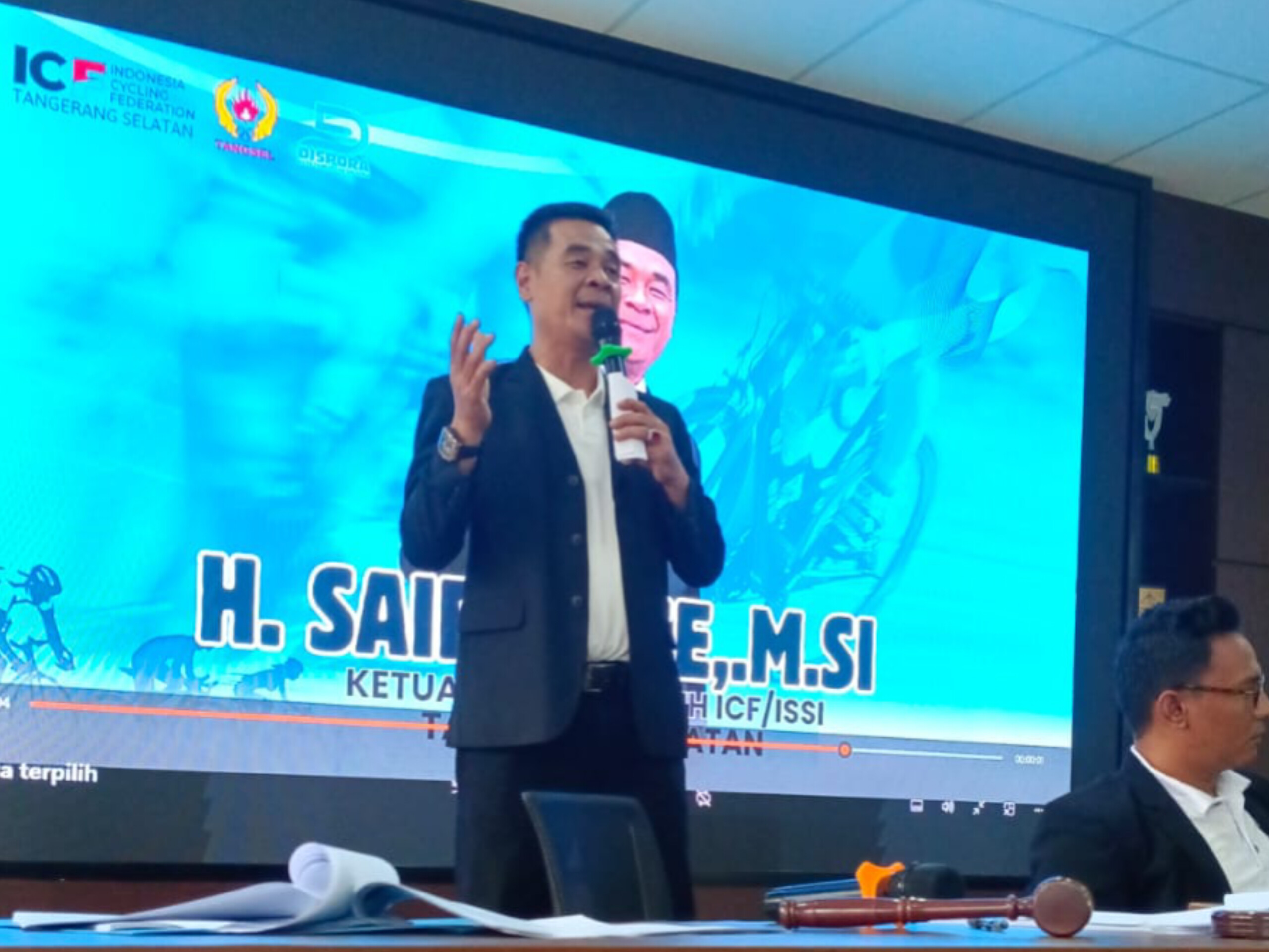 Saidun terpilih secara aklamasi sebagai Ketua ICF/ISSI Kota Tangsel periode 2026–2030. (Ist)