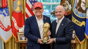 Presiden Amerika Serikat Donald Trump dan Presiden FIFA, Gianni Infantino. Foto : Ist