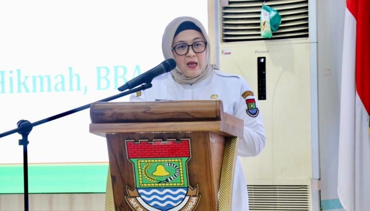 Wakil Bupati Tangerang, Intan Nurul Hikmah, membuka Workshop Pengembangan Pembelajaran Mendalam (Deep Learning) melalui Strategi Pembelajaran Mendongeng bagi guru PAUD. Foto : Ist
