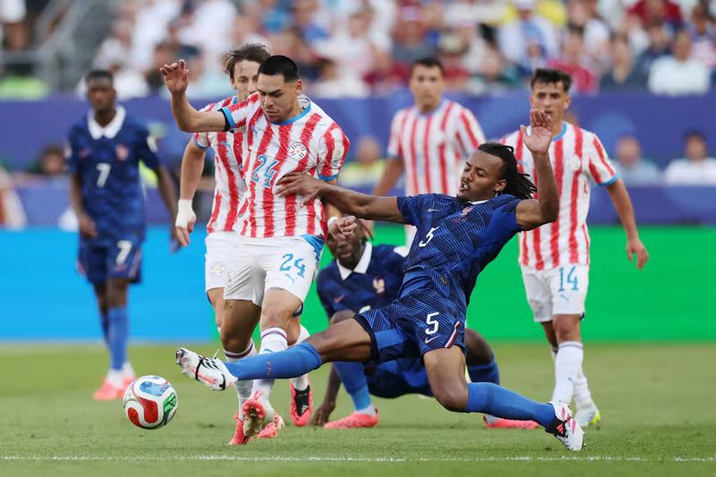 Laga Prancis vs Paraguay. Foto : Ist