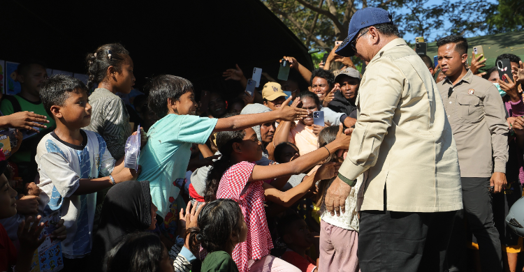 Presiden Prabowo kunker di NTT. Foto : Ist
