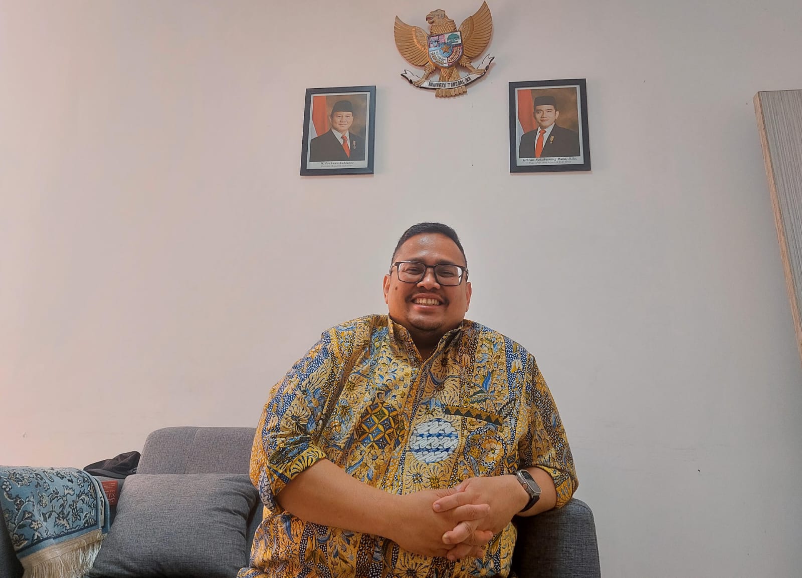 PENGAWASAN. Ketua Bawaslu RI, Rahmat Bagja saat berkunjunga ke Kantor Bawaslu Tangsel.