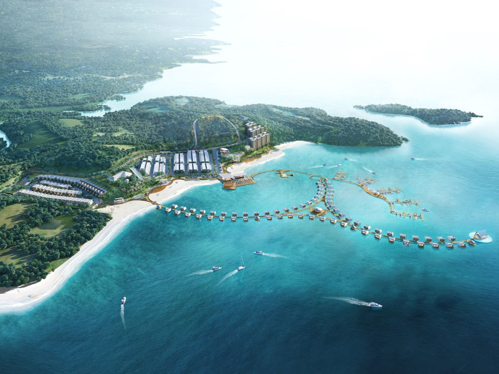 Salah satu pemandangan laut di Batam. Foto : Ist