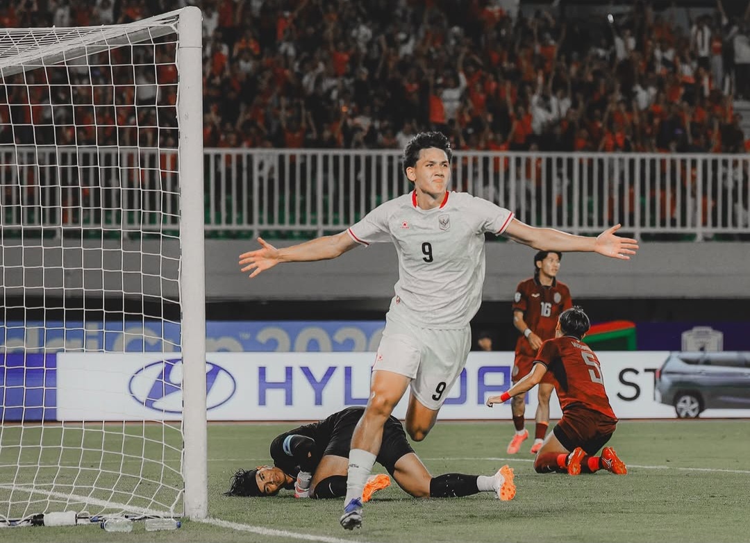 Bomber Timnas Indonesia Mitchell Lee Baker. Foto : Ist