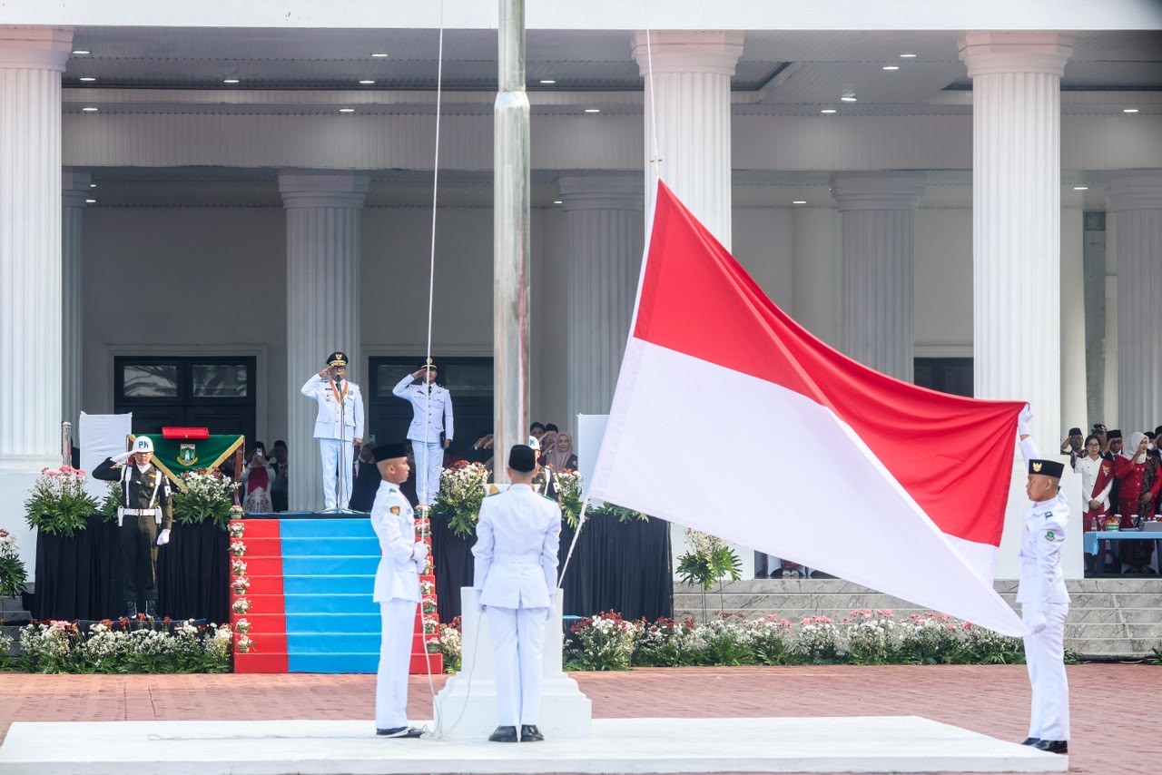 Upacara 17 Agustus 2026 di Kantor Gubernur Banten, KP3B, Kota Serang, Senin (17/8/2026). Foto : Humas Pemprov