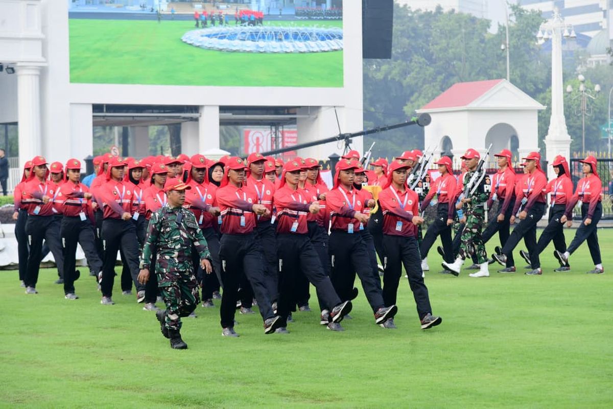 Latihan Paskibraka 2026 di Istana. Foto : Ist