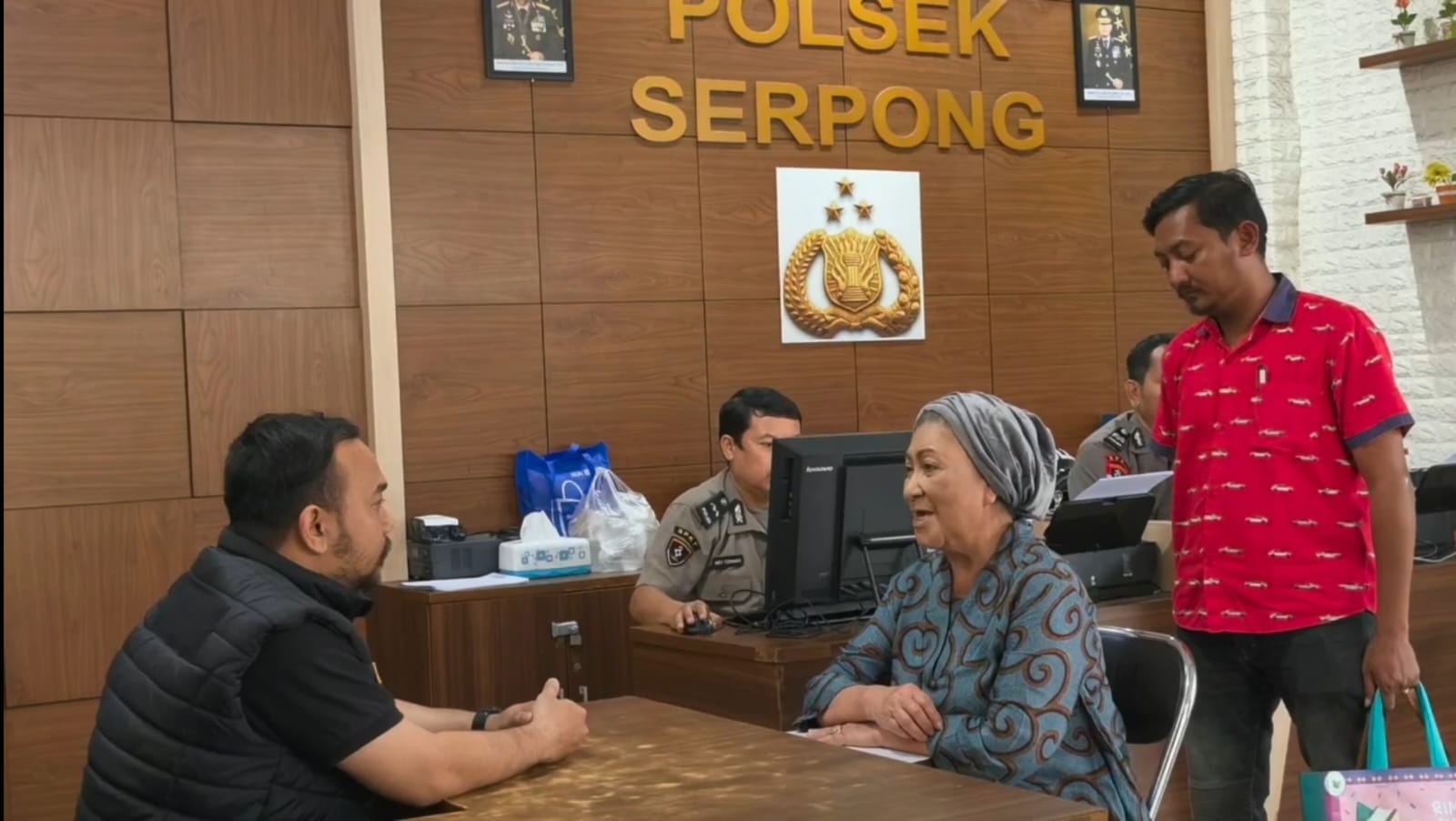 Ivonne melaporkan kejadian itu ke Polsek Serpong. (Ist)