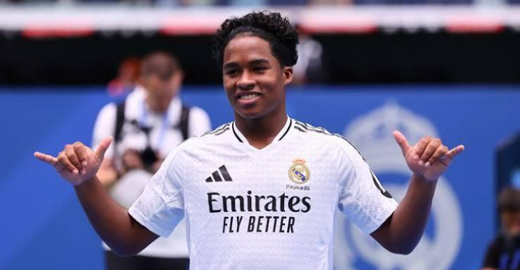 Penyerang Real Madrid, Endrick. Foto : Ist