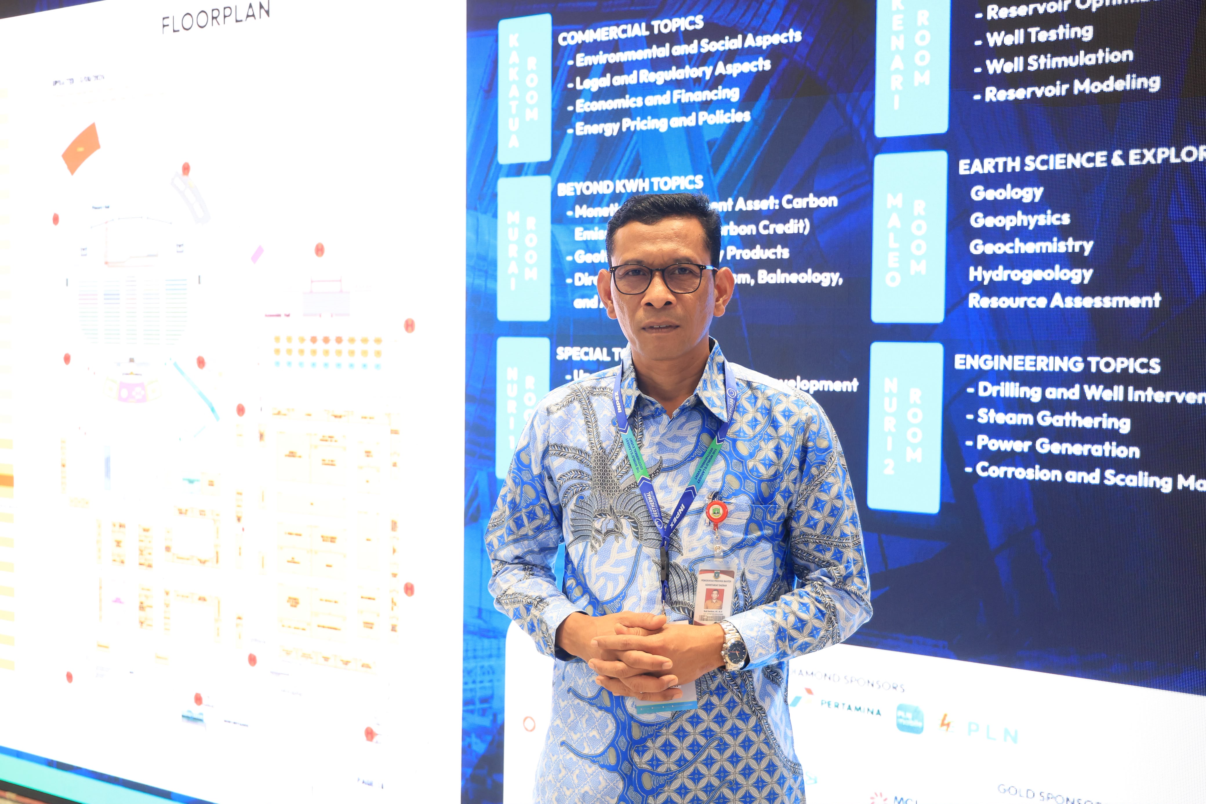 GEOTHERMAL. Asisten Perekonomian dan Pembangunan Sekretariat Daerah Provinsi Banten Budi Santoso pada The 12th Indonesia International Geothermal Convention and Exhibition (IIGCE) 2026 di Jakarta International Convention Center (JICC), Jakarta, Rabu (19/8) lalu. BIRO ADPIM PEMPROV BANTEN