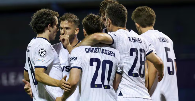 Para pemain Viking saat ditahan Dinamo Zagreb ditahan 2-2 pada kualifikasi Liga Champions. Foto : Ist