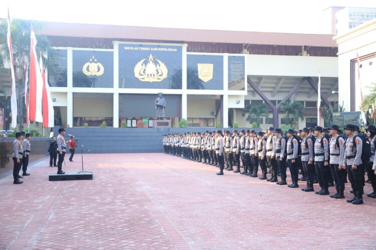 Apel siaga anggota yang akan bertugas pencegahan Karhutla. Foto : Ist