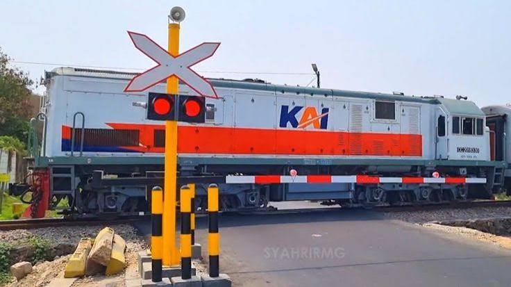 Ilustrasi pintu perlintasan kereta api.(Istimewa)