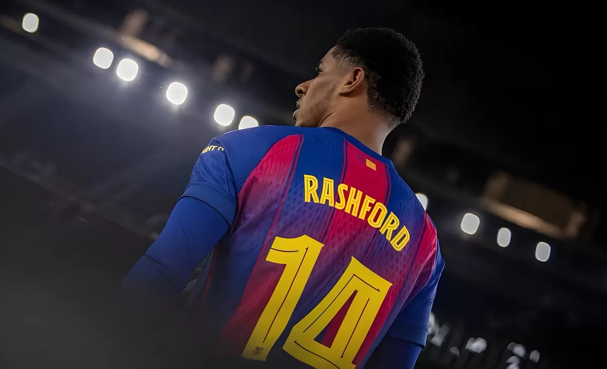 Marcus Rashford kembali merumput usai dipinjamkan di Bsrca. Foto : Ist