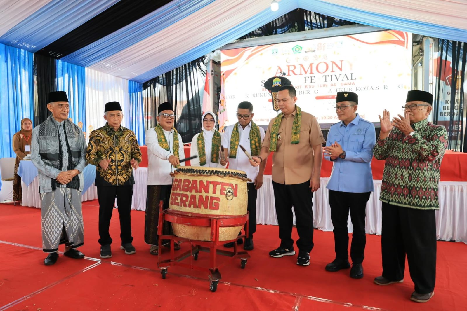 Pesan perdamaian dan kerukunan antarumat beragama digaungkan dalam Harmony Speech Festival Berbasis Dalil Kitab Suci Lintas Agama Kota Serang 2026 yang digelar Forum Kerukunan Umat Beragama (FKUB) Kota Serang di Gedung Negara Provinsi Banten, Rabu (19/8/2026).(Istimewa)