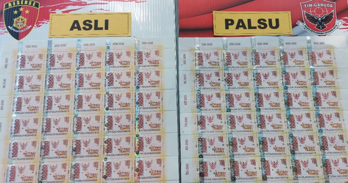 Materai. Foto : Ist