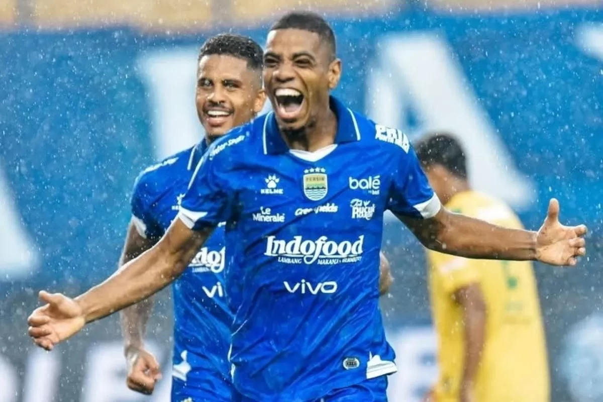 Bomber Persib asal Brasil William Barros Pereira. Foto : Ist