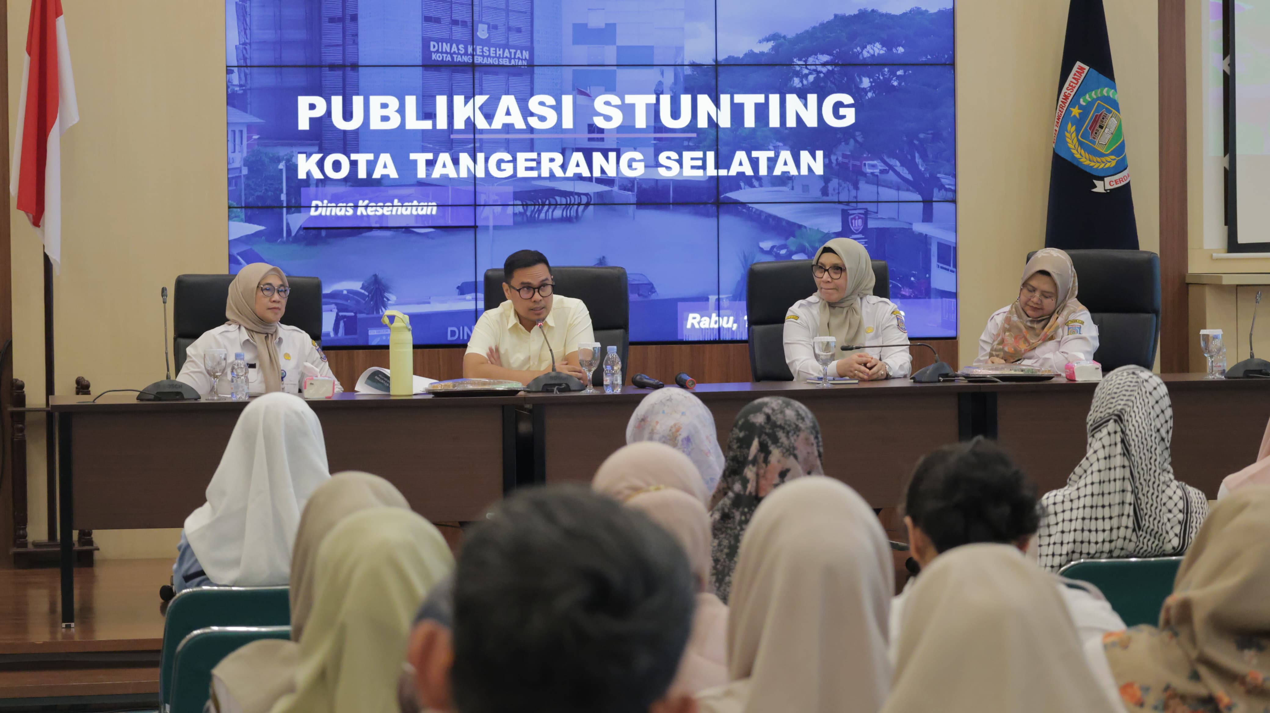 STUNTING. Kegiatan publikasi stunting di Puspemkot Tangsel.