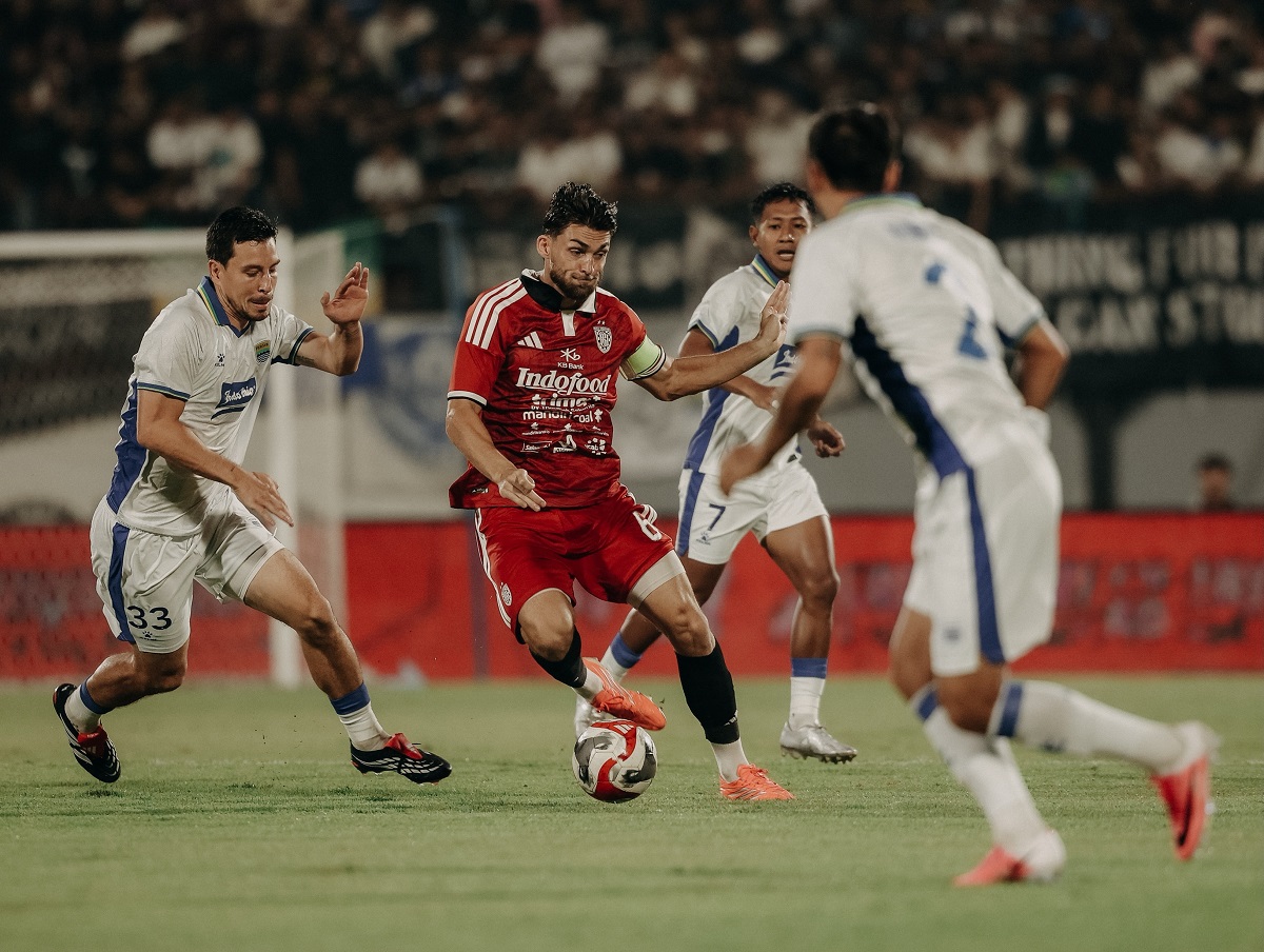 Laga Bali United vs PSS Sleman berakhir 2-1. Foto : Ist