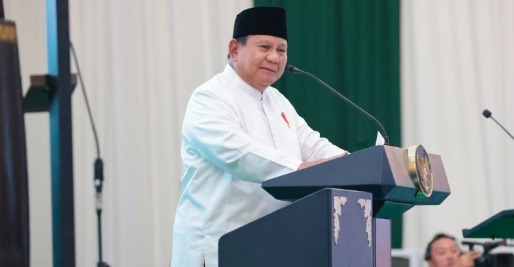 Presiden Prabowo pada penutupan Muktamar NU. Foto : Ist