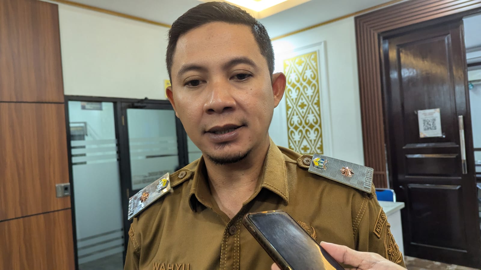 Kepala Dinas Koperasi, UKM, Perindustrian dan Perdagangan (DinkopUKMperindag) Kota Serang, Wahyu Nurjamil.(Ari Supriadi-tangselpos.id)
