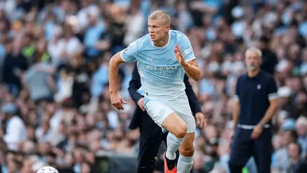 Selebrasi bomber Man City Haaland. Foto : Ist