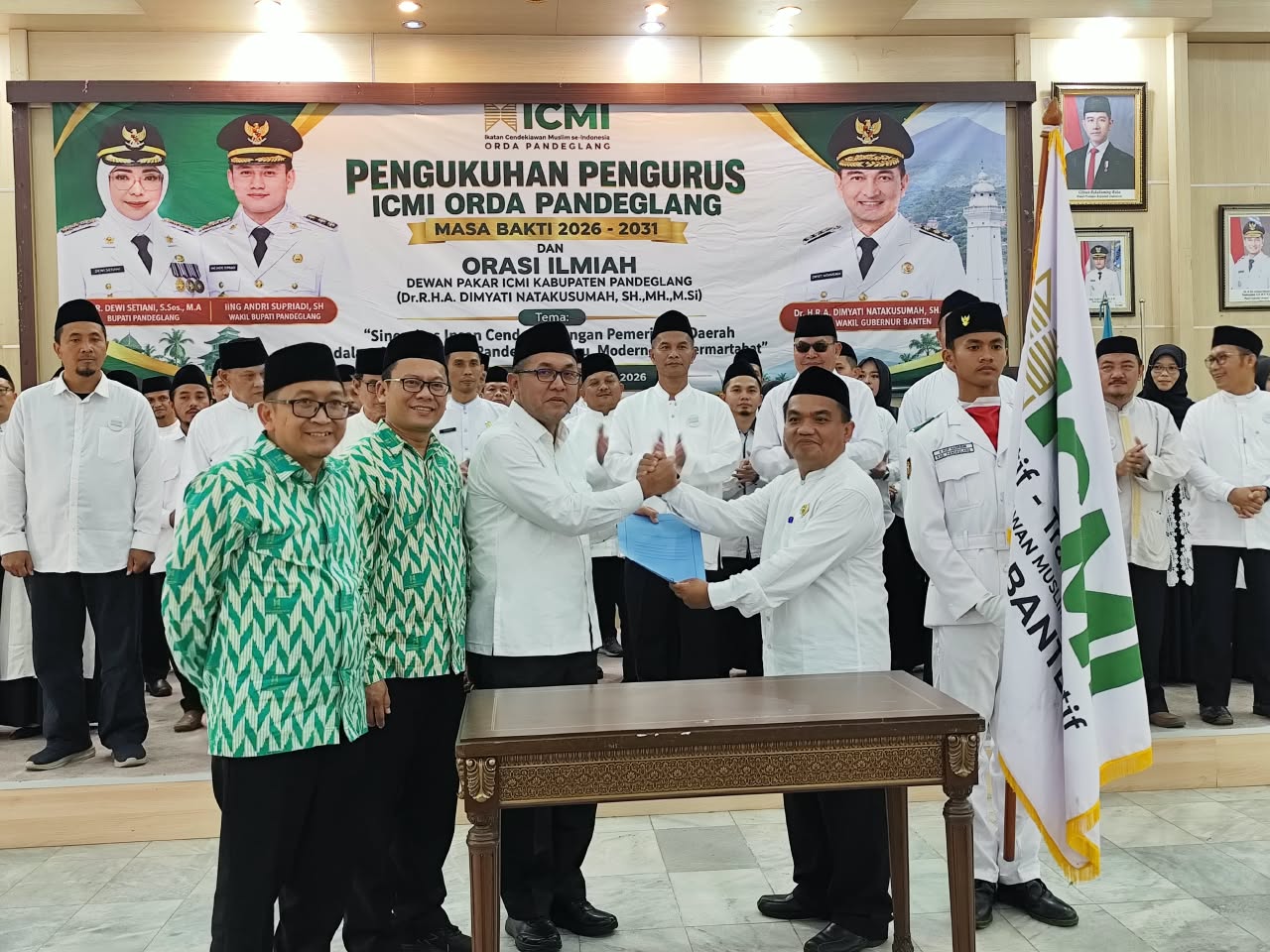 Pelantikan pengurus ICMI Orda Pandeglang periode 2026-2031, di Pendopo Pandeglang, Jumat (18/9/2026).(Istimewa)